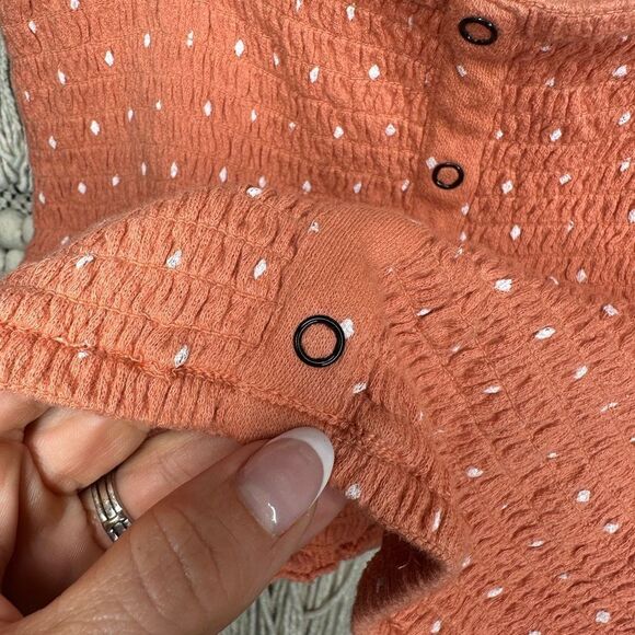 Roxy Orange Polka Dot Top (Medium) - Picture 6 of 6